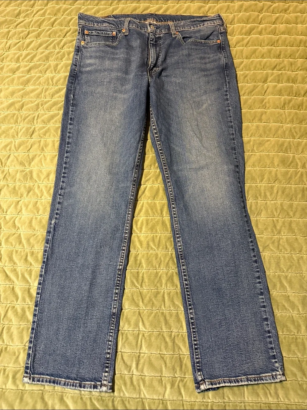 Levi's 514 36x32 Straight Men's Jeans in Blue Denim